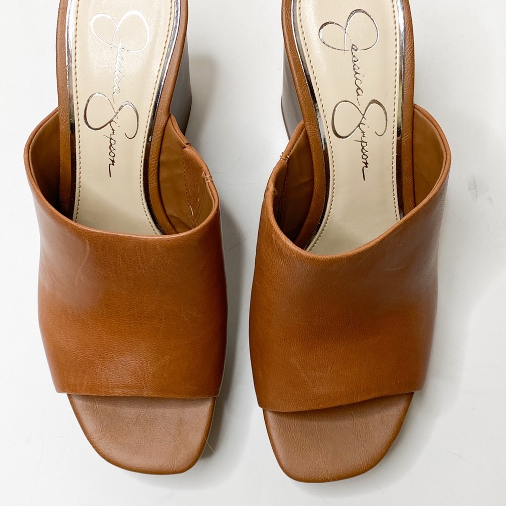 Jessica Simpson shantelle wedges NWOB suntan - Picture 4 of 7